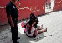 Ama de casa cae de su altura